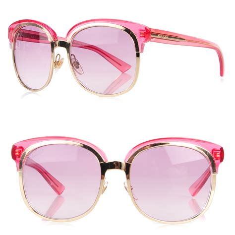 gucci shades blue and red|pink oversized Gucci sunglasses.